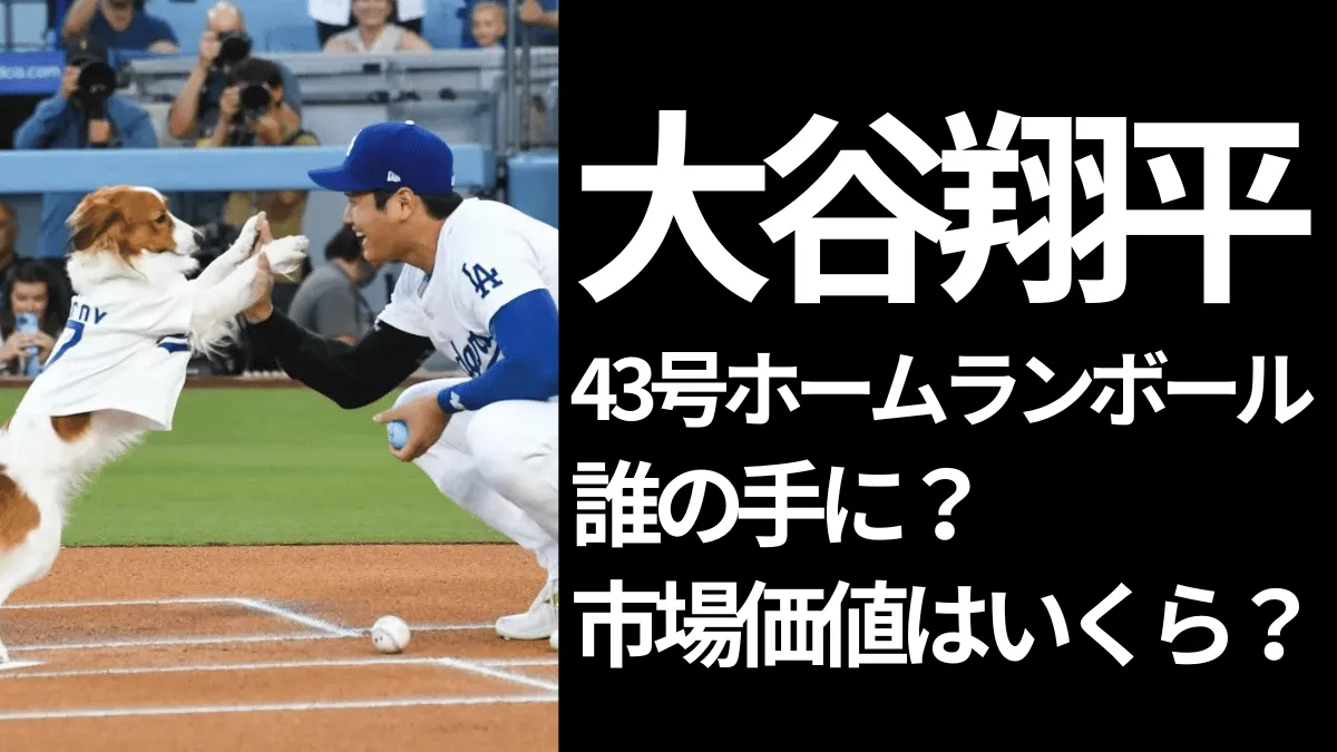 デコピンとじゃれあう大谷