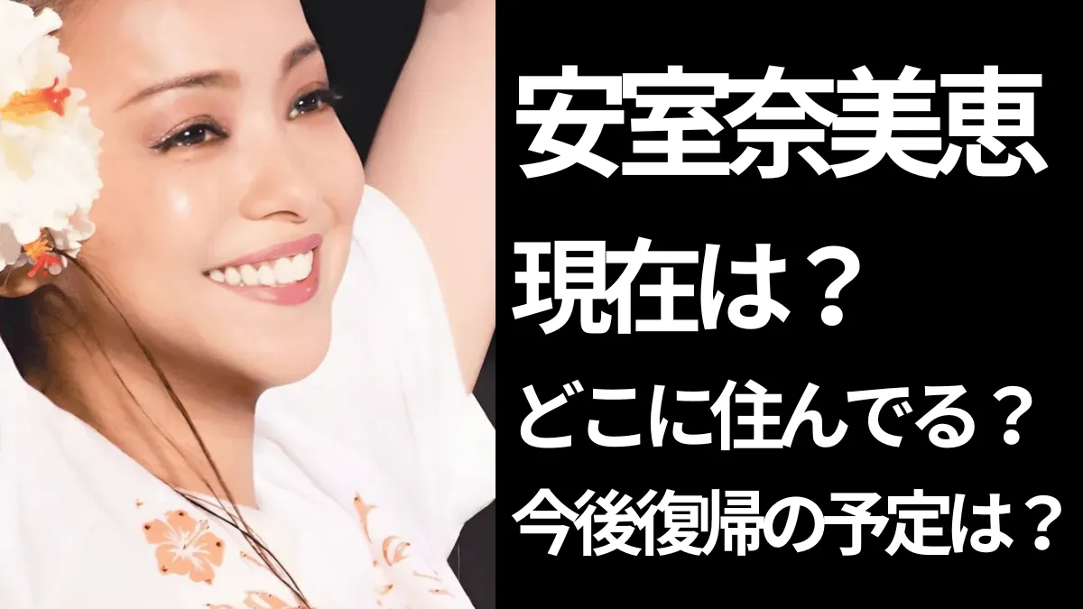 安室奈美恵は現在どこに住んでる？息子の存在や今後復帰の予定は？ | 赤の洞窟